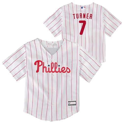 Toddler Phillies Trea Turner Home Jersey - White, 2T / White Variation