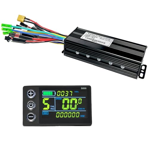 Haeweypf 24V-48V 750W/1000W Sine Wave Ebike Controller with S866 LCD Display Kit