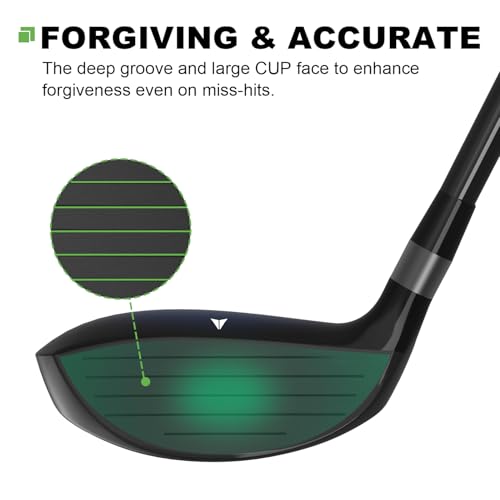 MAZEL Right-Hand Graphite 9 Hybrid Golf Club Z35 II Regular Flex Black