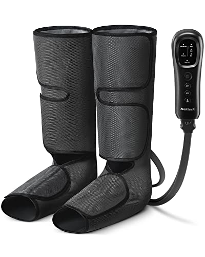Nekteck Calf & Foot Leg Compression Massager - 2 Modes for Circulation & Relaxation