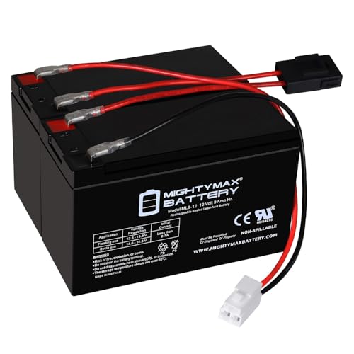 Mighty Max 12V 9Ah SLA Battery with Harness for Razor Ride-On Toy Replacement