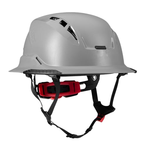 Lift Radix Full Brim Vented or Non-Vented Hard Hat with Emergency ID, Grey