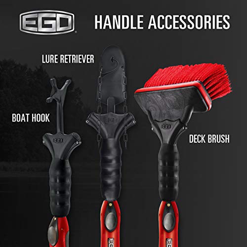 Ego 55-Inch Fishing Net Handle Extension with Red Fixed Handle - Modular System