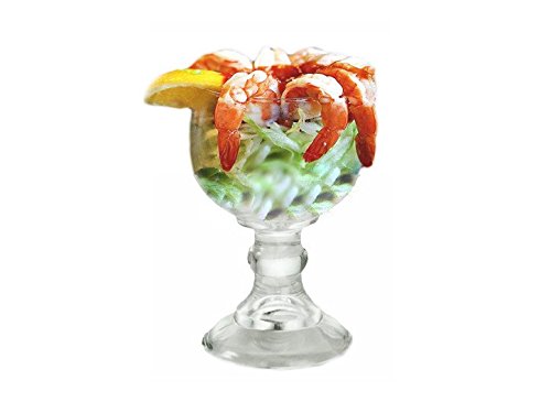 Classic 21.5 Oz Margarita & Cocktail Glass Set of 4 with Color Clips - Lead-Free Crystal