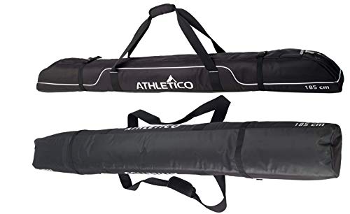 Athletico Diamond Trail Padded Ski Bag - Black 185cm Ski Travel Case