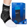 Zamst A1 Strong Ankle Support Brace Left Black - Sports Sprain Recovery