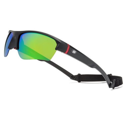 Floating Polarized Sunglasses for Men Women Fishing Boating Kayaking Sunfing Sports Glasses UV Protection (Black Frame Green Revo)