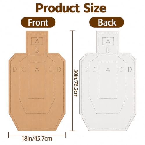 100 Pcs Shooting Targets 30x18 Inch Cardboard Silhouette for Practice & Training