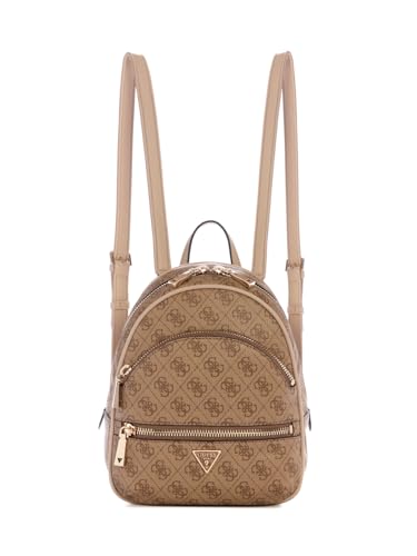 Manhattan II Backpack - One Size Latte Logo with Gold Hardware