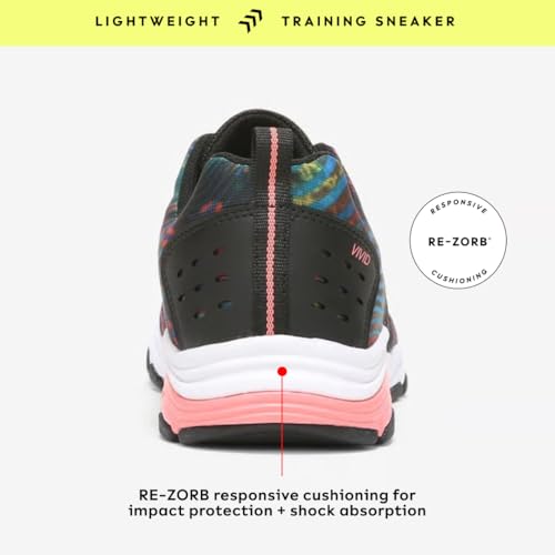 Women's Cross-Training Sneakers - Black Tie Dye, 8.5, Athletic Shoes