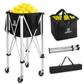 YooKoo Pickleball Ball Hopper Cart with Removable Bag & Locking Wheels