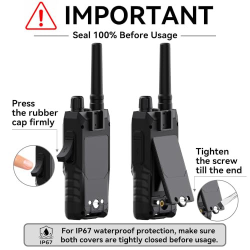 Ketelese T4G-02 Walkie Talkies Long Range Waterproof Two-Way Radio