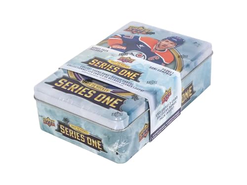 2025/26 Upper Deck Series 1 Hockey Trading Card Tin with Rookie & Bonus Cards