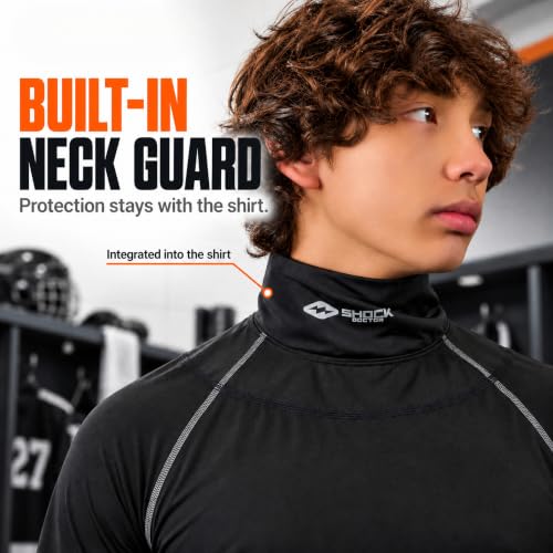 Shock Doctor Compression Hockey Shirt with Neck Guard - Large
