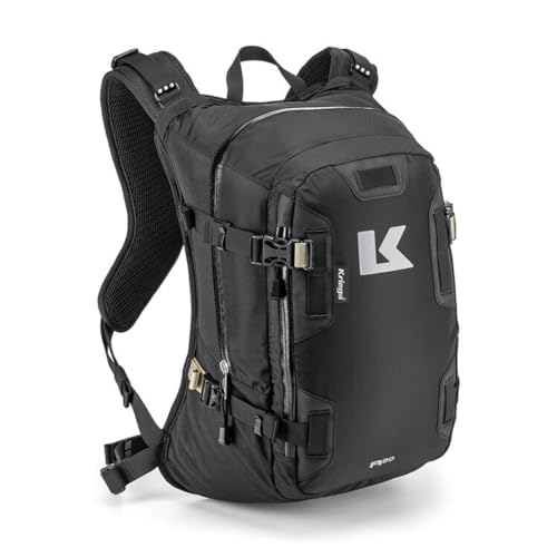 Kriega R20 Backpack - Black, 20L Hydration & Commute Pack with Reflective Safety