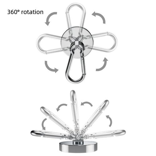 One Stop Outdoor (2-Pack) Magnetic Clip for Golf Towel Removable Industrial Magnetic Accessories Attaches to Golf Cart, Clubs or Golf Hub (Towels NOT Included) (Large 2 Pack)