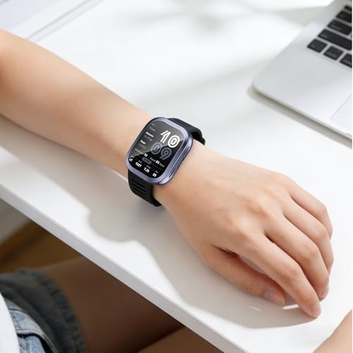 8 Pack Compatible for Amazfit Bip 6 Case with Tempered Glass Screen Protector - 8 Colors