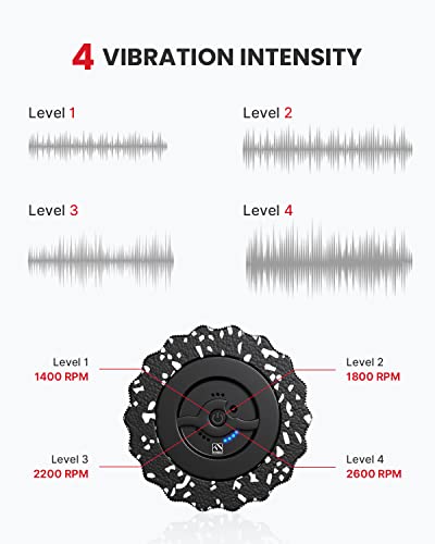 Black FITINDEX Vibrating Foam Roller for Deep Tissue Muscle Massage