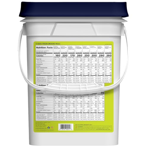 Augason Farms 4-Person 72-Hour Emergency Food Supply Kit with 119 Servings