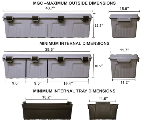 Heavy-Duty Water-Resistant Mobile Gear Storage Crate with Wheels - 81 Qt Capacity