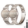 Slim Mesh Metal Watch Band for Garmin Lily 2 Active / Lily 2 - Champagne Gold Variation