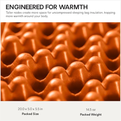 NEMO Switchback Foam Sleeping Pad - Sunset Orange, Standard Size