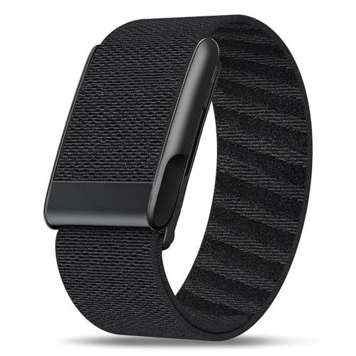Black Nylon Replacement Strap for Whoop 5.0/4.0 Fitness Tracker - Adjustable Breathable Band