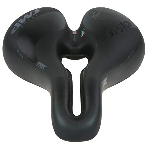 Selle SMP TRK Gel Saddle Black Large - Ergonomic Cycling Seat for Touring & City Rides