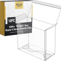 10 Pack ETB Protector Cases for Standard Size Elite Trainer Boxes - Clear Plastic Storage