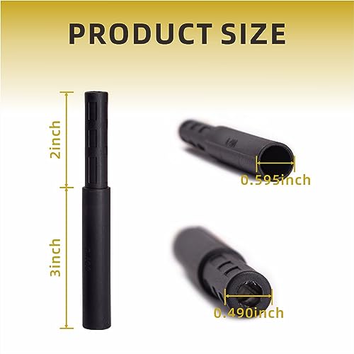 Golf Club Shaft Extension Kit 0.490 in 4pcs Carbon Fiber for Putter Iron Driver - Variation of THIS listing 0.490" / 4pcs