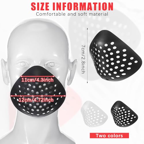 Face Shell 3D Silicone Mask Inner Bracket - Black & White Variations
