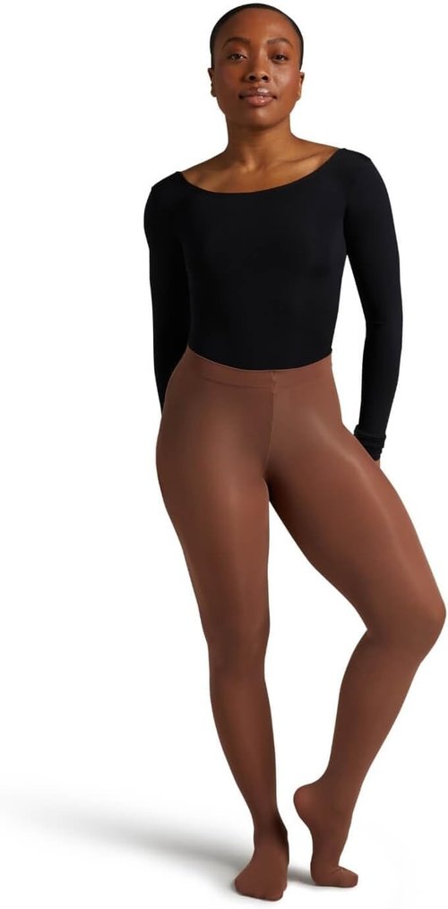 Capezio Women's Transition Seamless Tights - Mocha | Plus Size 3X-4X US