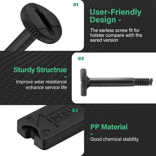 Flashlight Mounting Screw Kit for Tactical Lights - Durable Hardware Set