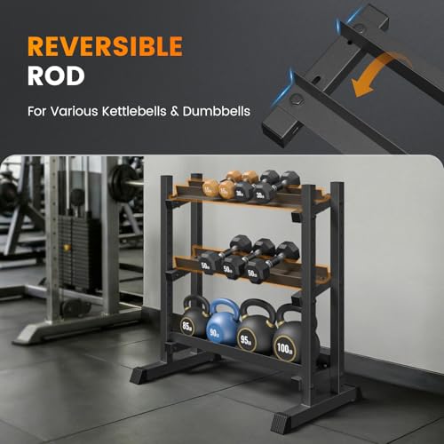 Heavy-Duty Adjustable Dumbbell Rack Stand - 18.7 x 34.7 x 36.6 Inches