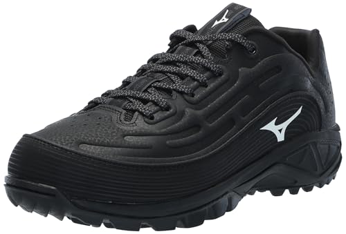 Mizuno Ambition 3 Low BB Baseball Shoes - 12.5 Black Unisex Adult