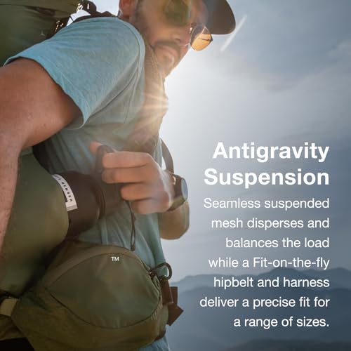 Osprey Atmos AG 65L Men's Backpacking Backpack Large XL Black with Raincover