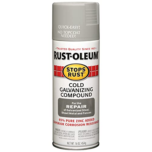 6-Pack 16oz Rust-Oleum Stops Rust Cold Galvanizing Spray - Durable, Indoor/Outdoor