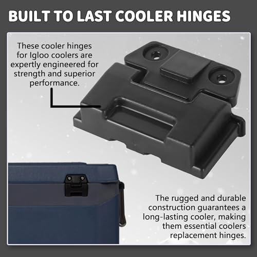Igloo Cooler Hinge with Screws Replacement Parts for 25, 52, 72 Qt BMX Coolers
