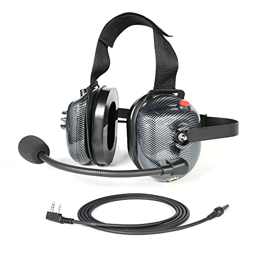 Behind-the-Head Racing Headset with Noise-Canceling Microphone & 2-Pin Cord