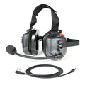 Behind-the-Head Racing Headset with Noise-Canceling Microphone & 2-Pin Cord