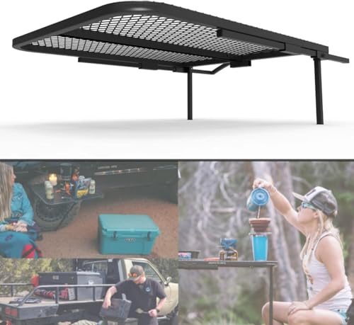 Aluminum Tire Table Medium 29x23 Inch for Tires Up to 40" - Portable Camping & Outdoor Workstation