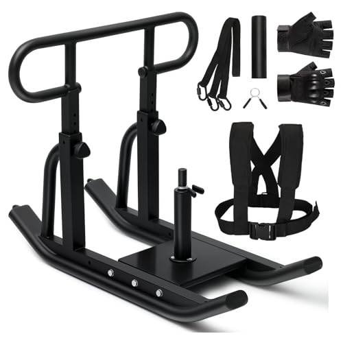 Weight Sled, Fitness Strength Training Sled,Adjustable Height