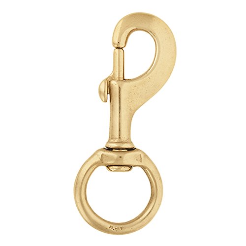 Weaver Leather #225 Round Swivel Snap, Solid Brass, 1 1/4"