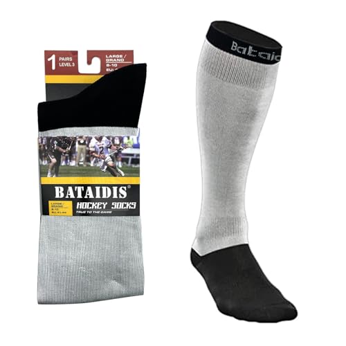 Large Black Cut Resistant Hockey Socks Level 3 Protection with Dyneema Yarn