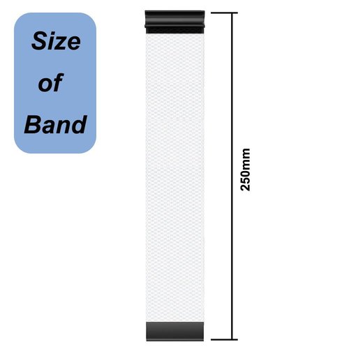 Emilydeals Replacement Bands for Whoop 4.0 - Nylon Knit Watch Strap Wristband, Comfortable and Durable Fitness & Activity Tracker Accessories (White)