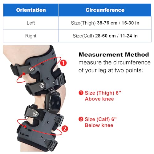 Unloader Knee Brace for Osteoarthritis Pain Relief & Joint Support - Gray