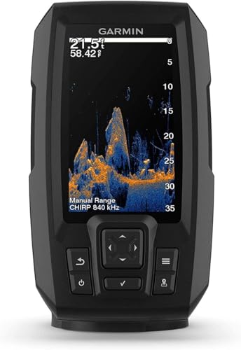 Garmin STRIKER Vivid 4cv Fishfinder with 4-Inch Color Display, Transducer & GPS