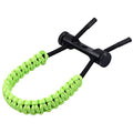 Adjustable Braided Archery Bow Wrist Sling for Hunting & Target Shooting - Green