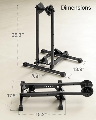 monTEK Bike Floor Stand for 20-29 Inch Wheels, Fits Tires up to 4.5"