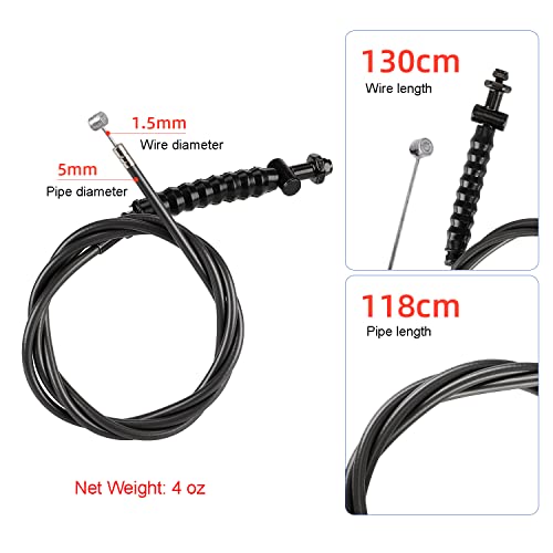 E-Scooter Brake Cable Replacement for Ninebot Max G30 - Durable Steel, 51.2in